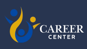 Career Center: Stylized Musicians on a navy background